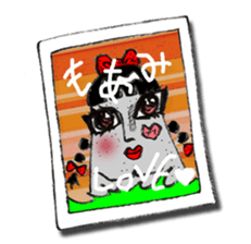 High school Moai girl "Moami" sticker #2755450