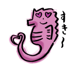 Strange seahorses marlco sticker #2756720