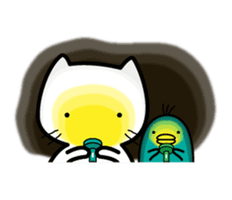 Me-Me cat & Friend sticker #2756881