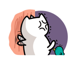 Me-Me cat & Friend sticker #2756895