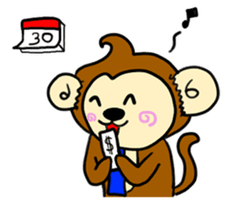 JumpJi : The Salary Monkey sticker #2757531
