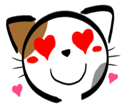 Tortoiseshell cat Sticker sticker #2758030