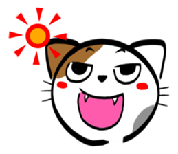 Tortoiseshell cat Sticker sticker #2758036