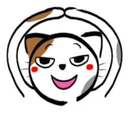 Tortoiseshell cat Sticker sticker #2758041