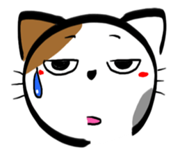 Tortoiseshell cat Sticker sticker #2758044