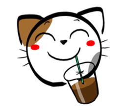 Tortoiseshell cat Sticker sticker #2758058