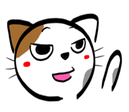 Tortoiseshell cat Sticker sticker #2758064