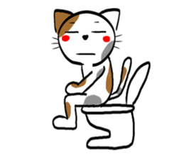 Tortoiseshell cat Sticker sticker #2758065