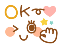 Natural color face with message sticker #2759355