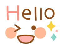 Natural color face with message sticker #2759357