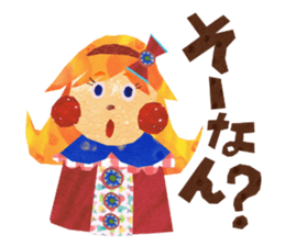 Glitter ribbon-chan sticker #2759566