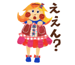 Glitter ribbon-chan sticker #2759589