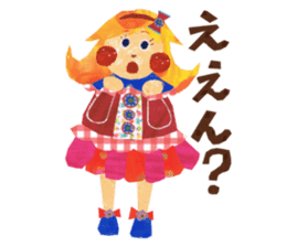 Glitter ribbon-chan sticker #2759589