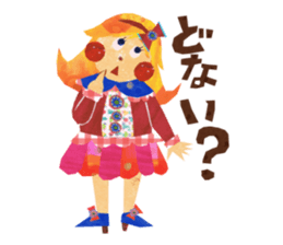 Glitter ribbon-chan sticker #2759590