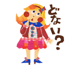 Glitter ribbon-chan sticker #2759590