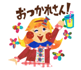 Glitter ribbon-chan sticker #2759591