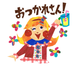 Glitter ribbon-chan sticker #2759591