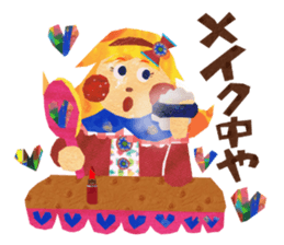 Glitter ribbon-chan sticker #2759592