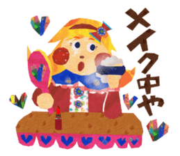 Glitter ribbon-chan sticker #2759592