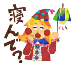 Glitter ribbon-chan sticker #2759593