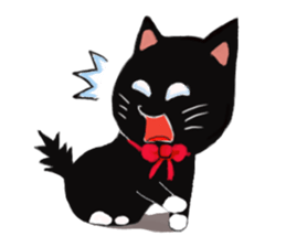Black cat Kotaro sticker #2759798