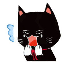 Black cat Kotaro sticker #2759800