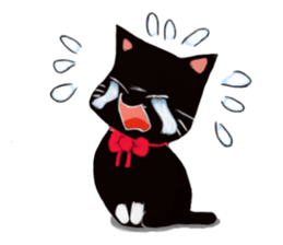 Black cat Kotaro sticker #2759801