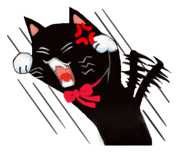 Black cat Kotaro sticker #2759802