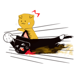 Black cat Kotaro sticker #2759804