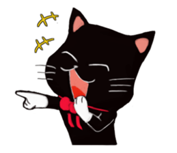 Black cat Kotaro sticker #2759807