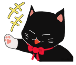 Black cat Kotaro sticker #2759810