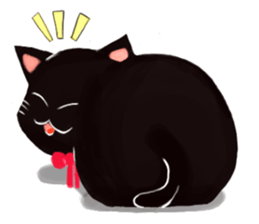 Black cat Kotaro sticker #2759814