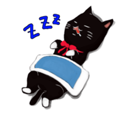 Black cat Kotaro sticker #2759815