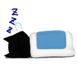 Black cat Kotaro sticker #2759816