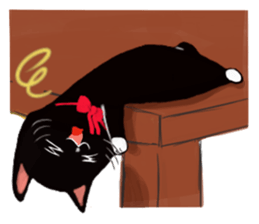 Black cat Kotaro sticker #2759818