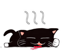 Black cat Kotaro sticker #2759819