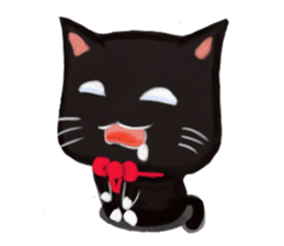 Black cat Kotaro sticker #2759820