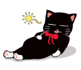 Black cat Kotaro sticker #2759821