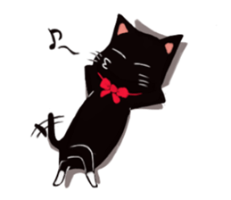 Black cat Kotaro sticker #2759822