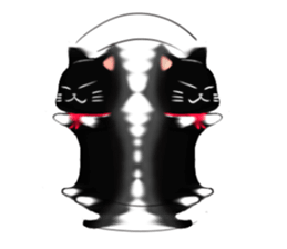 Black cat Kotaro sticker #2759824