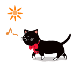 Black cat Kotaro sticker #2759828