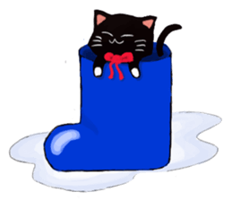 Black cat Kotaro sticker #2759833