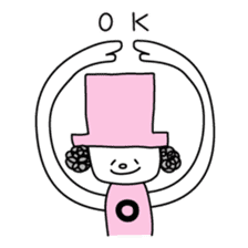 silk hat ojisan sticker #2759938