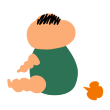 Chubby Pumpkin Baby sticker #2760601