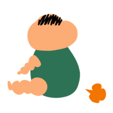 Chubby Pumpkin Baby sticker #2760601