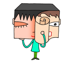 Cube face people sticker #2761530