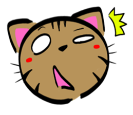 A brown tiger cat Sticker sticker #2761812