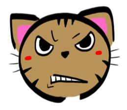 A brown tiger cat Sticker sticker #2761813