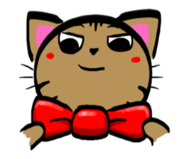 A brown tiger cat Sticker sticker #2761827