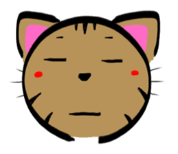 A brown tiger cat Sticker sticker #2761832